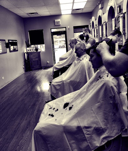 Father and Son Barber Shop